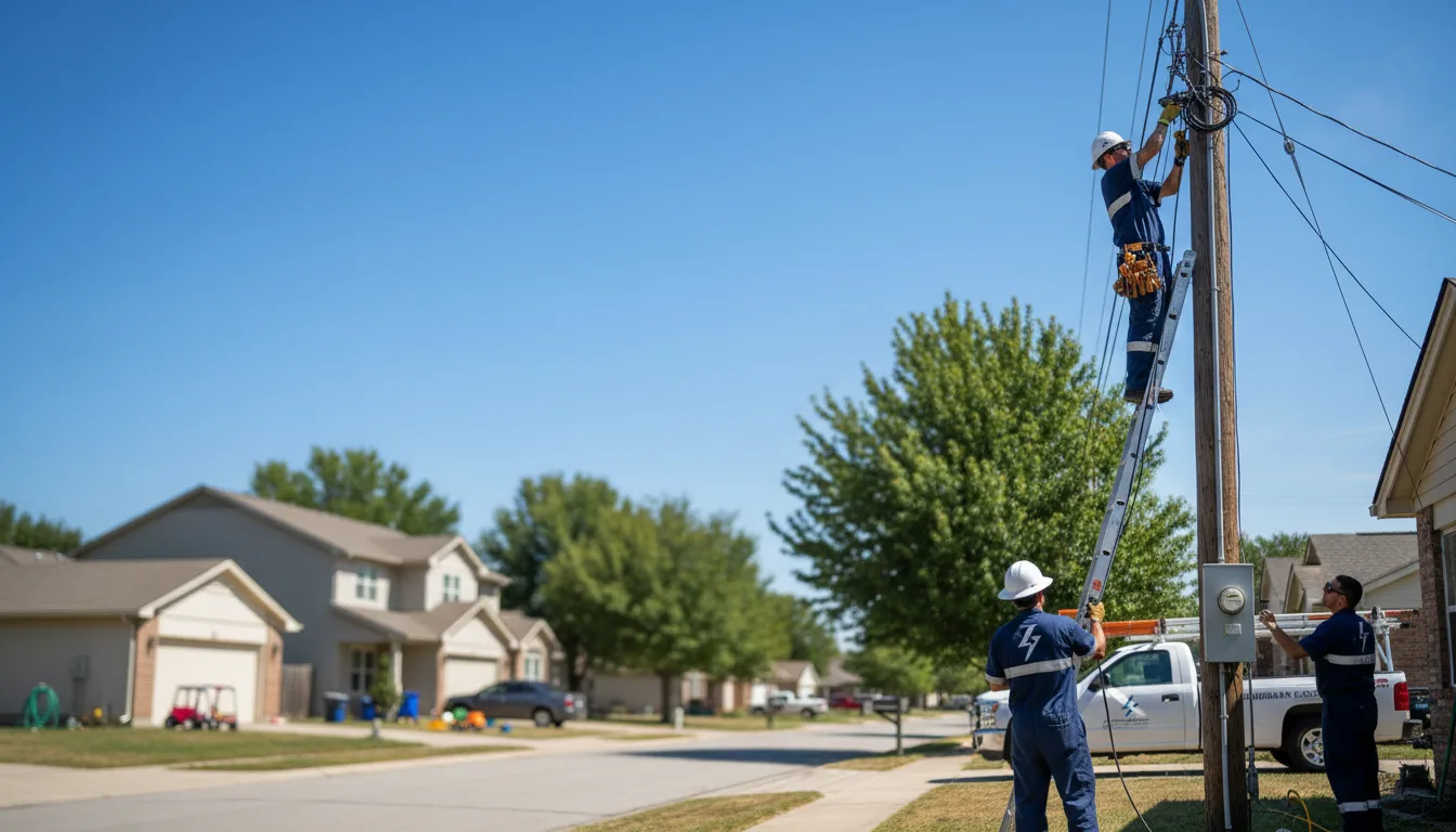 Residential electrician providing installation services in Gandeeville, WV